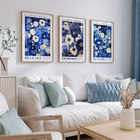 Blue Flower Market - Set of 3