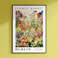 a picture of a flower market in dublin