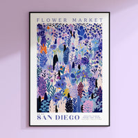 a poster hanging on the wall of a room