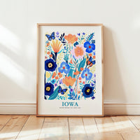 Iowa Flower Art Print