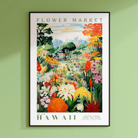 a picture of a flower market in hawaii