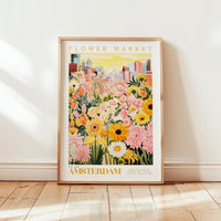 Amsterdam Flower Market Poster - Posters - Flower Poster