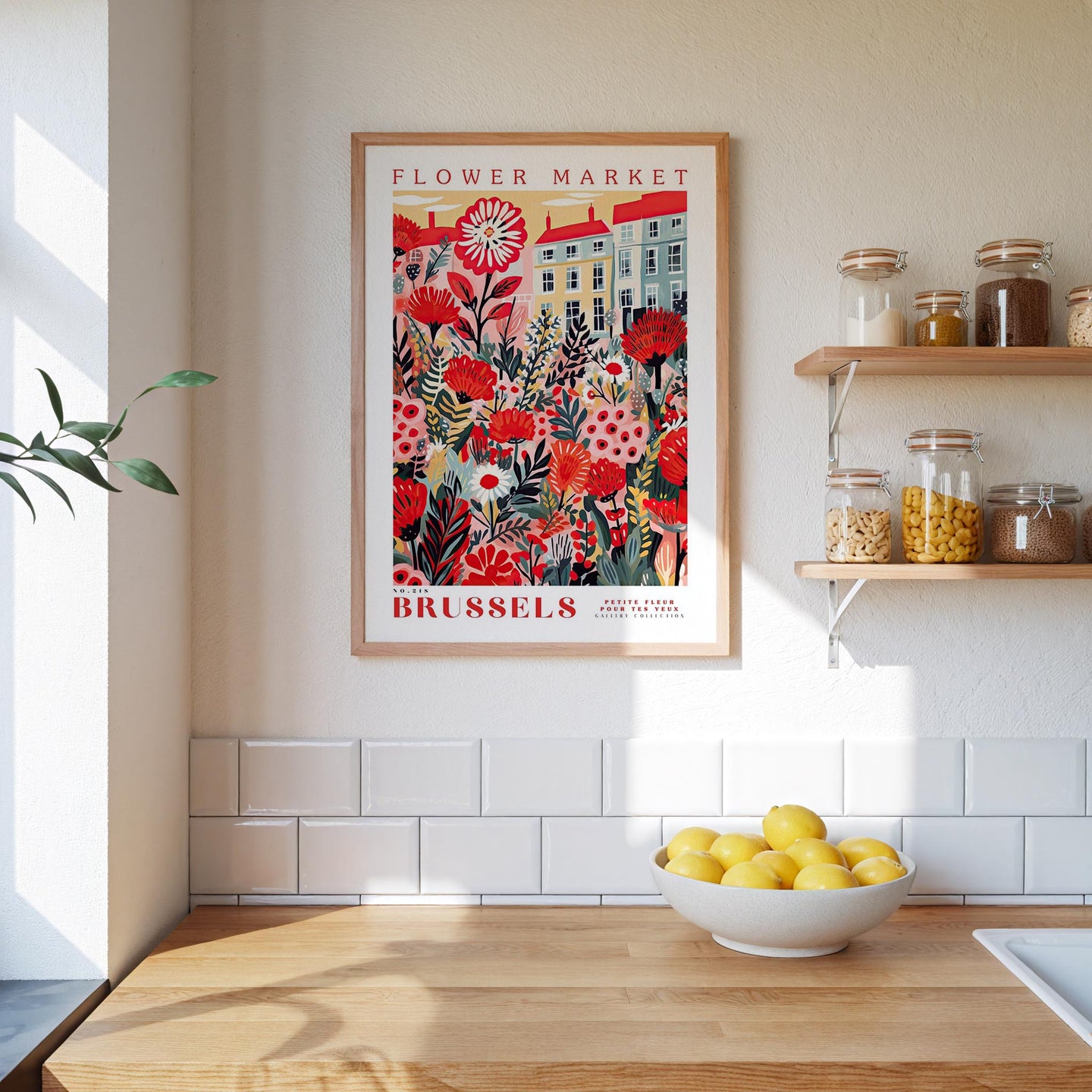 Brussels Flower Market Poster - Poster - Flower Poster