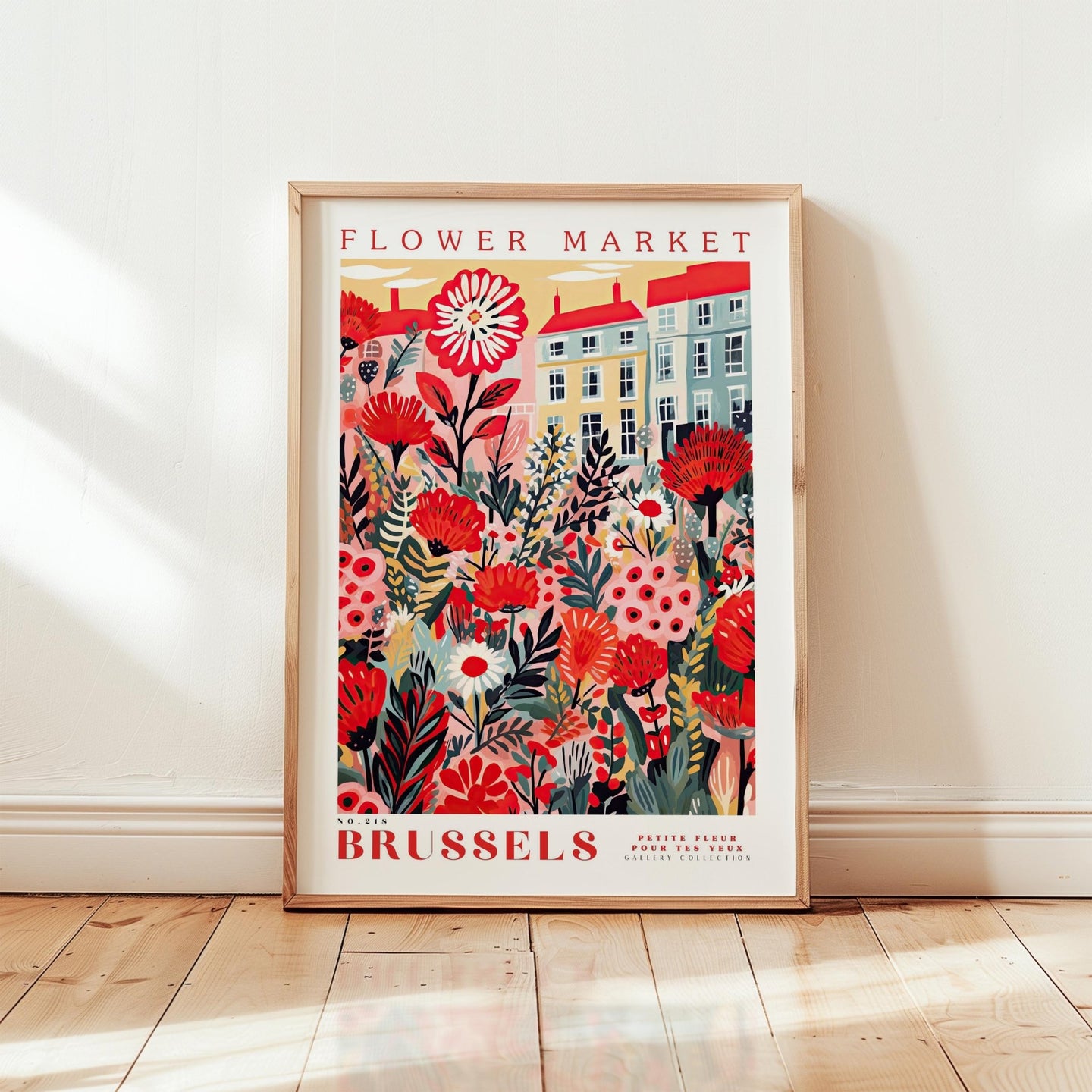 Brussels Flower Market Poster - Poster - Flower Poster