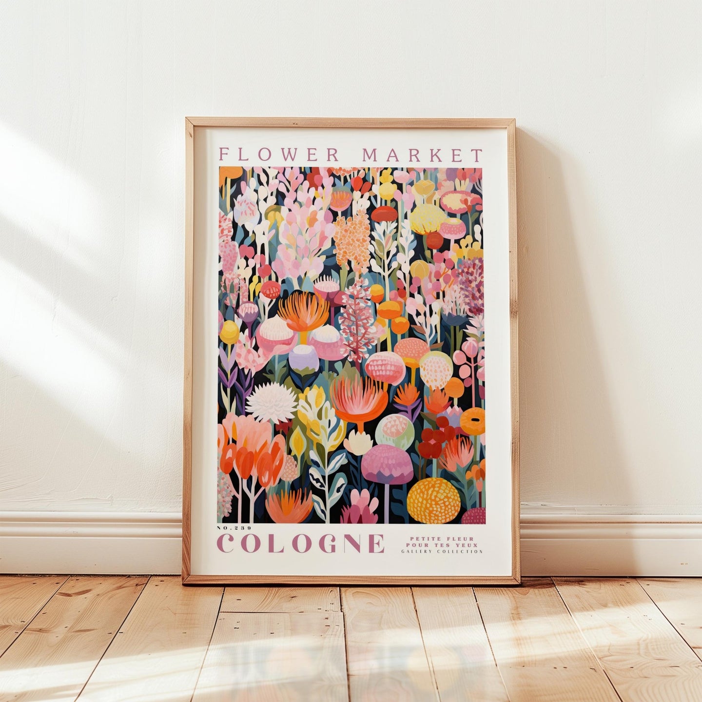 Cologne Flower Market Poster - Poster - Flower Poster