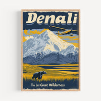 Denali Retro National Park Poster - Poster - Enchanted Sights