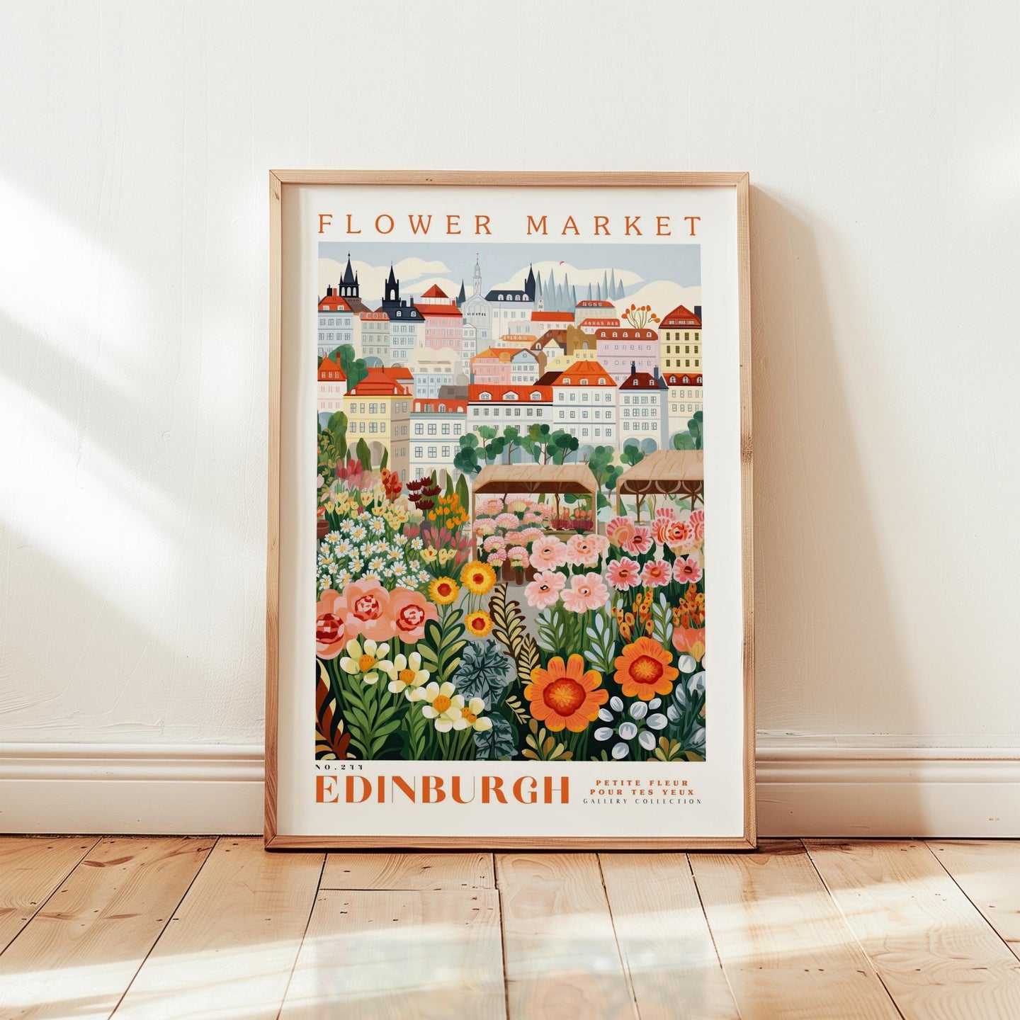 Edinburgh Flower Market Poster - Poster - Flower Poster