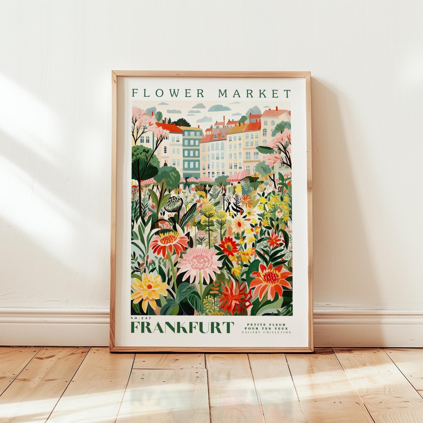 Frankfurt Flower Market Poster - Poster - Flower Poster