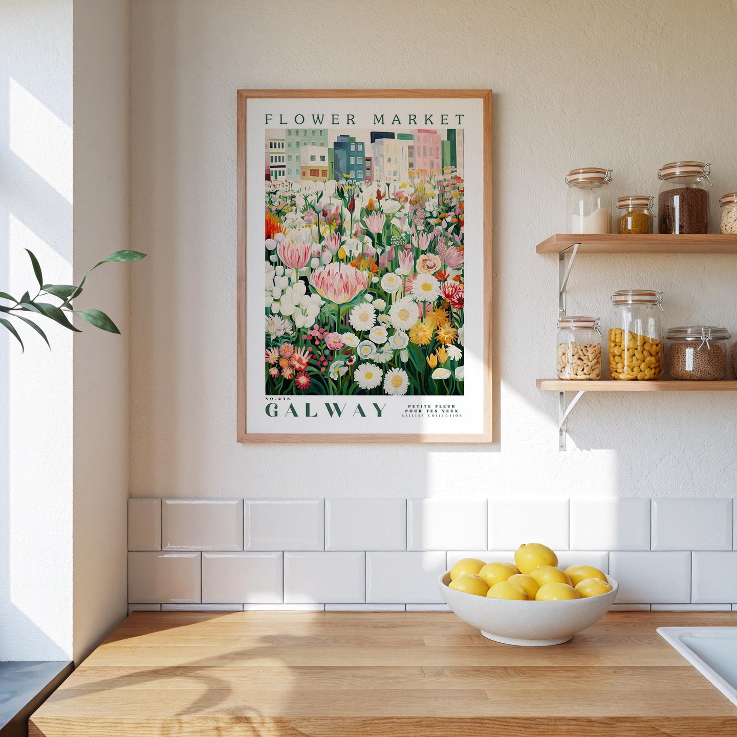 Galway Flower Market Poster - Poster - Flower Poster