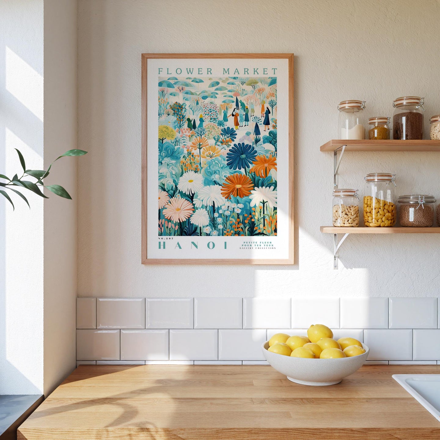 Hanoi Flower Market Poster - Poster - Flower Poster