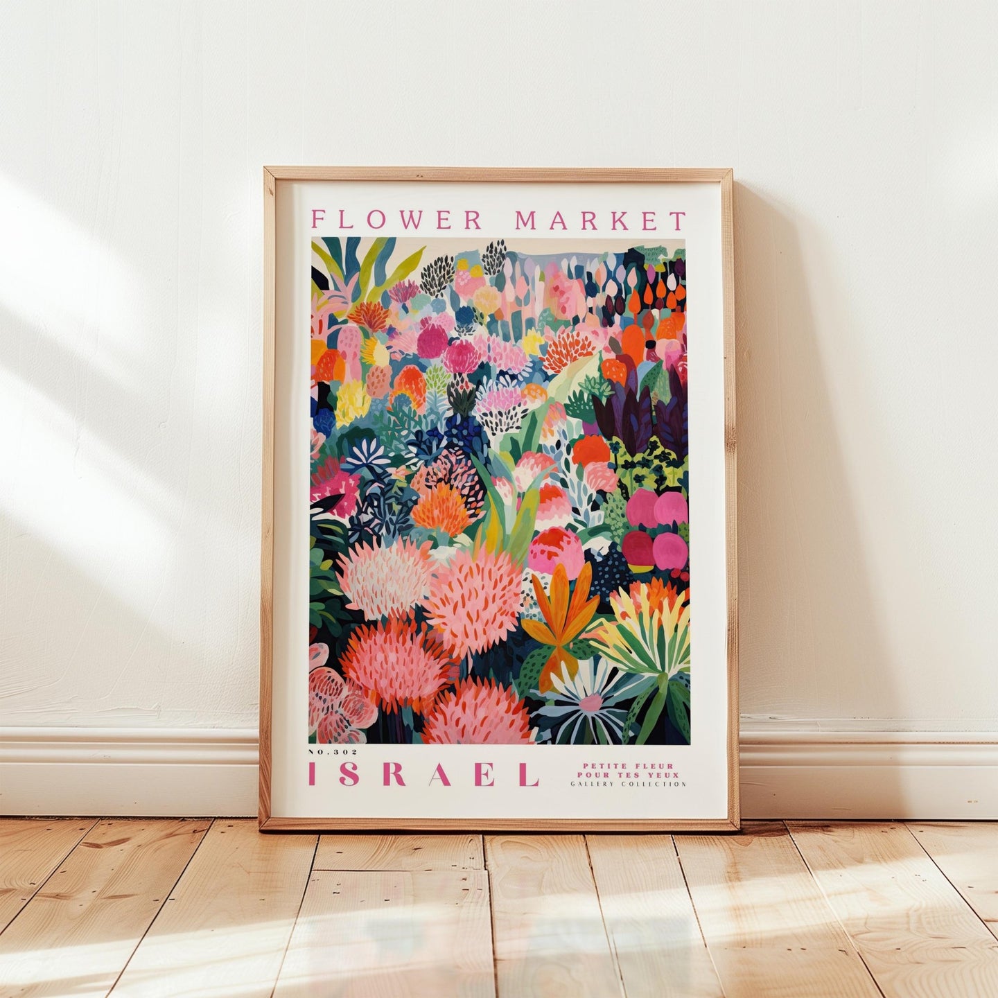 Israel Flower Market Poster - Poster - Flower Poster