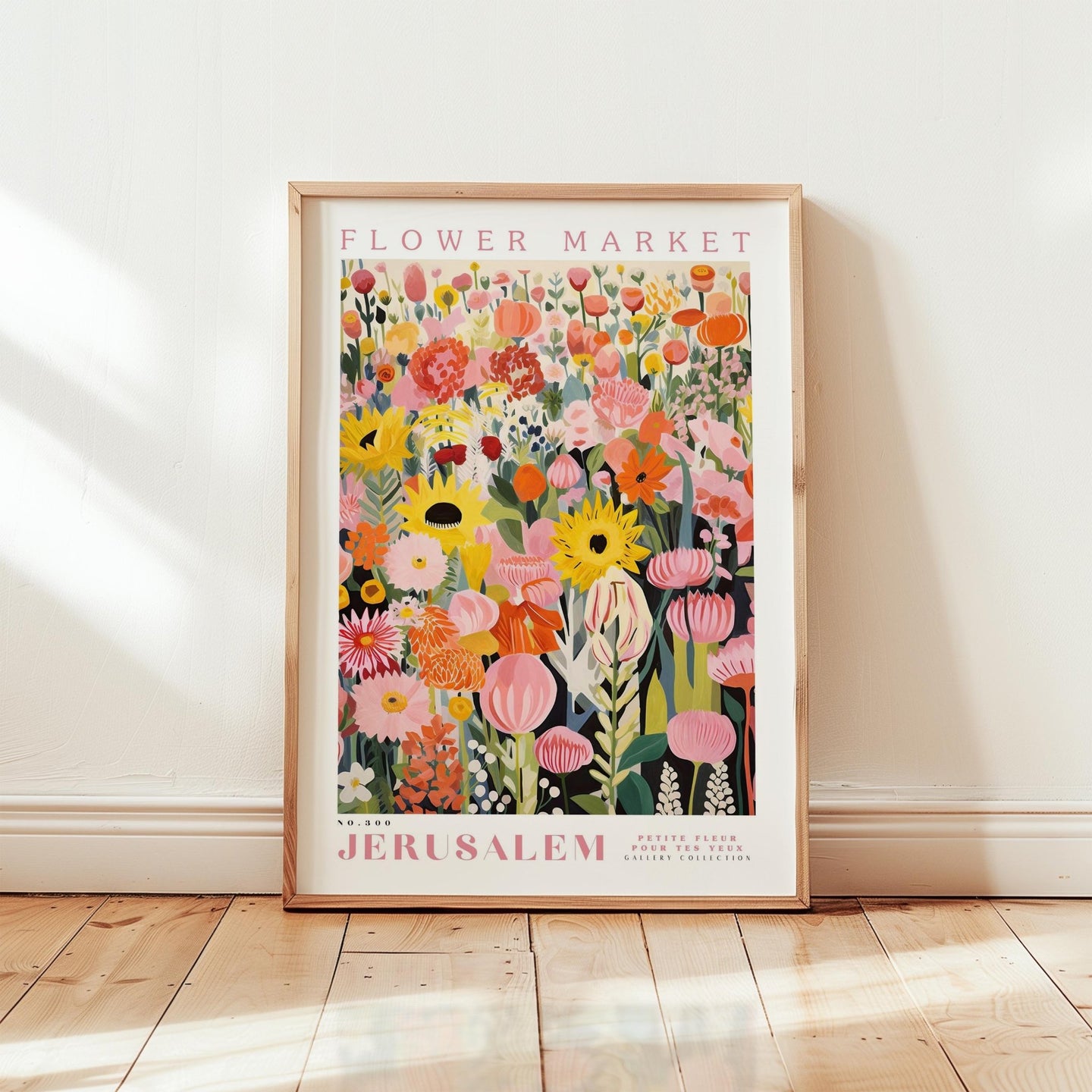 Jerusalem Flower Market Poster - Poster - Flower Poster