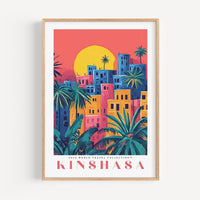 Kinshasa Travel Poster - Poster - Enchanted Sights