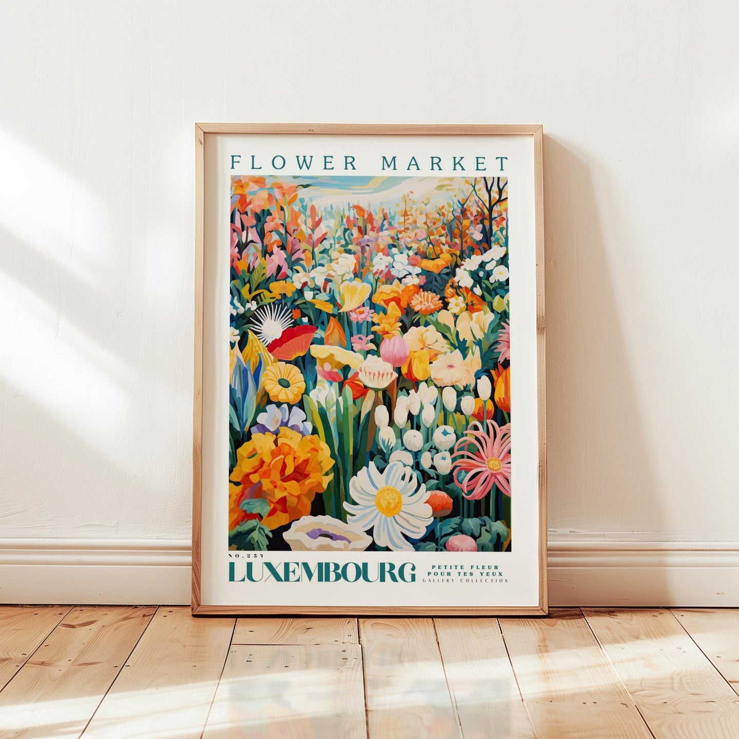 Luxembourg Flower Market Poster - Poster - Flower Poster