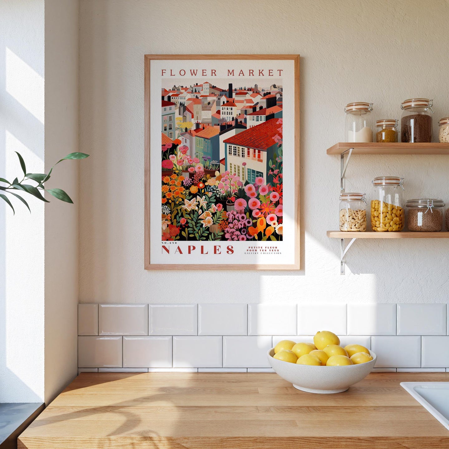 Naples Flower Market Poster - Poster - Flower Poster