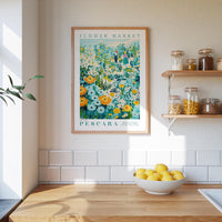 Pescara Flower Market Poster - Posters - Flower Poster