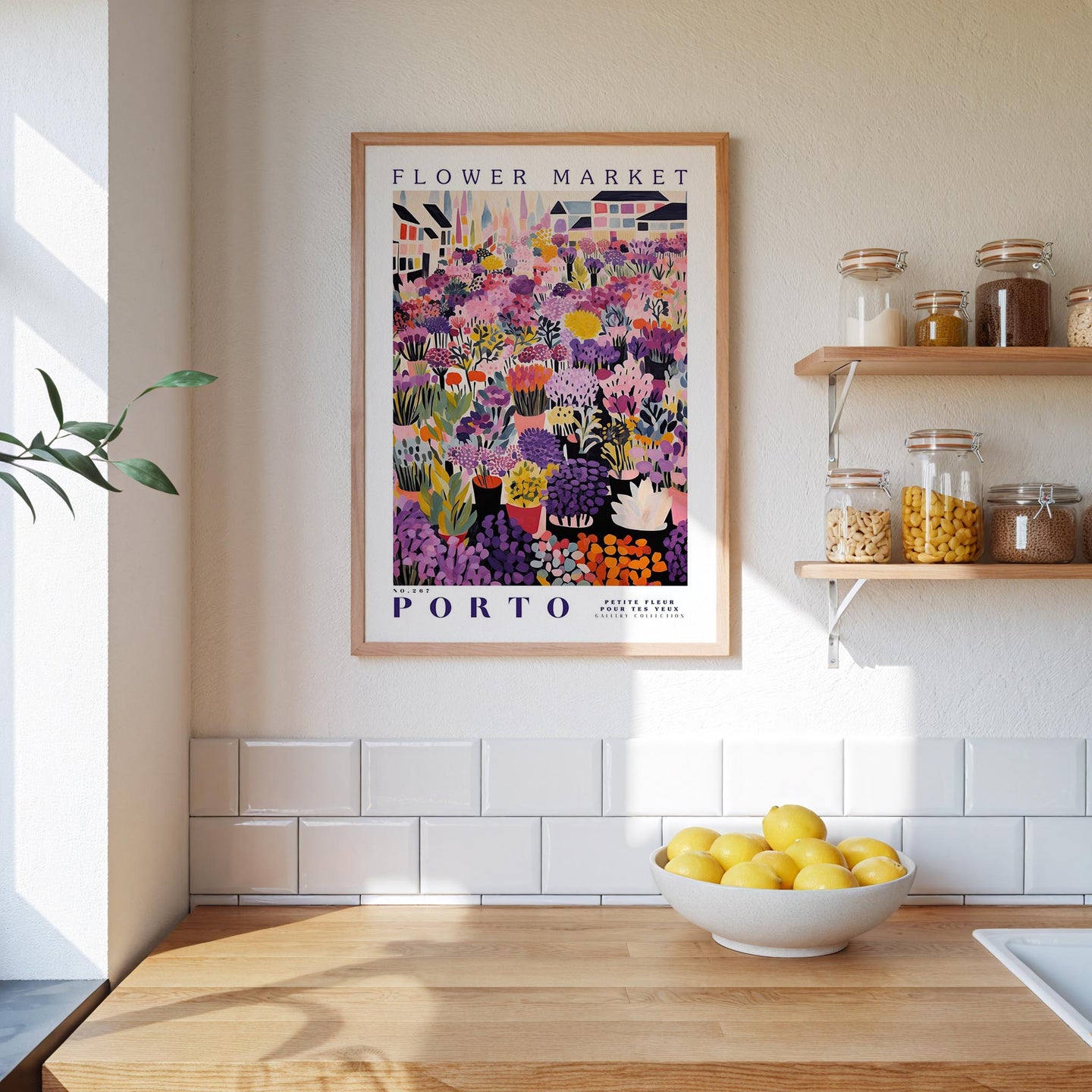 Porto Flower Market Poster - Poster - Flower Poster