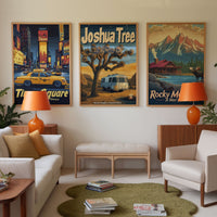 Retro National Park Posters - SET OF 3 - 18x24" - Poster - Enchanted Sights