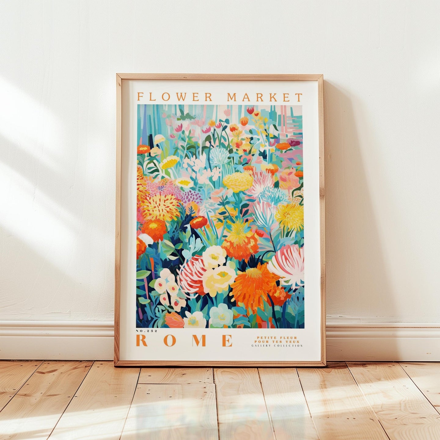 Rome Flower Market Poster - Poster - Flower Poster