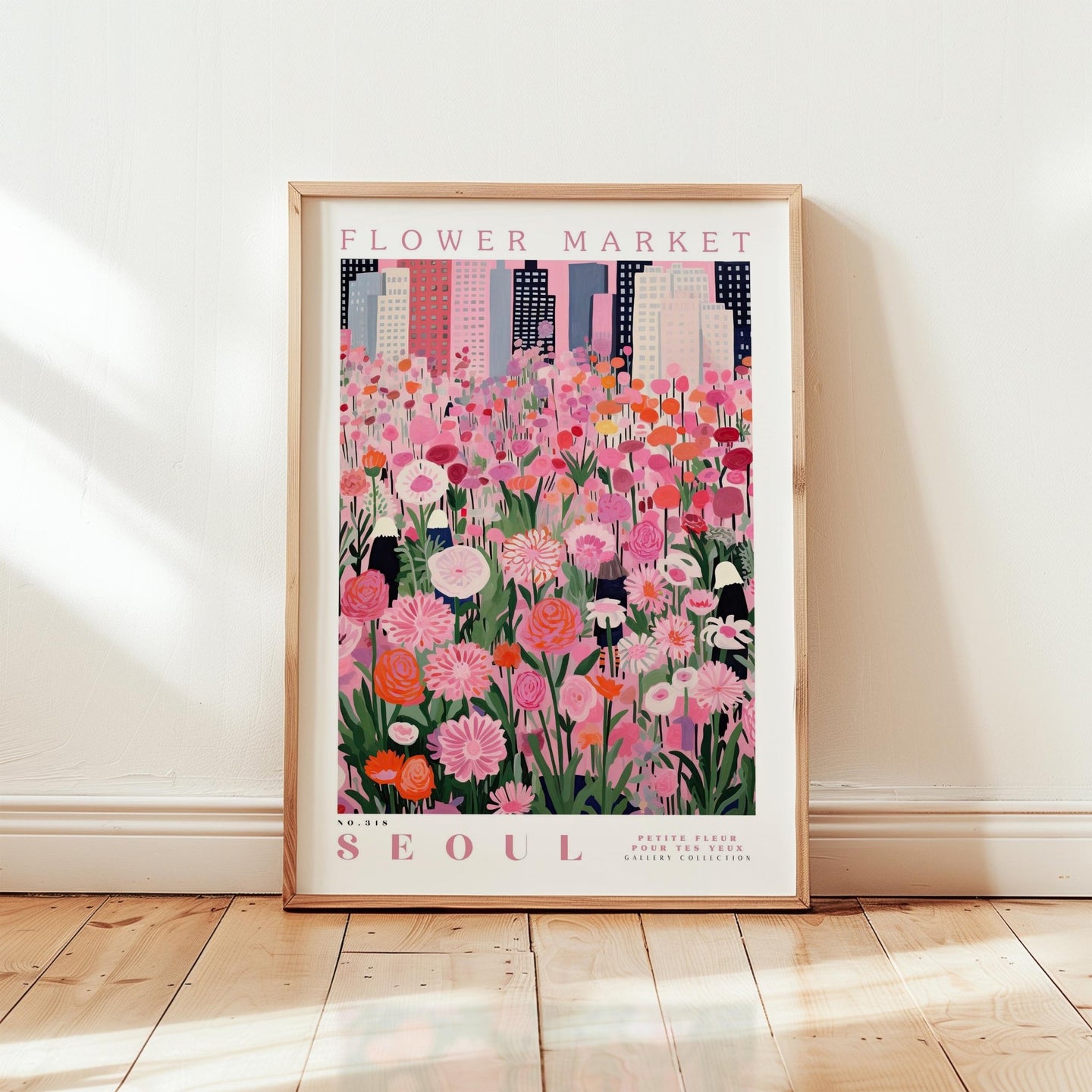 Seoul Flower Market Poster - Poster - Flower Poster