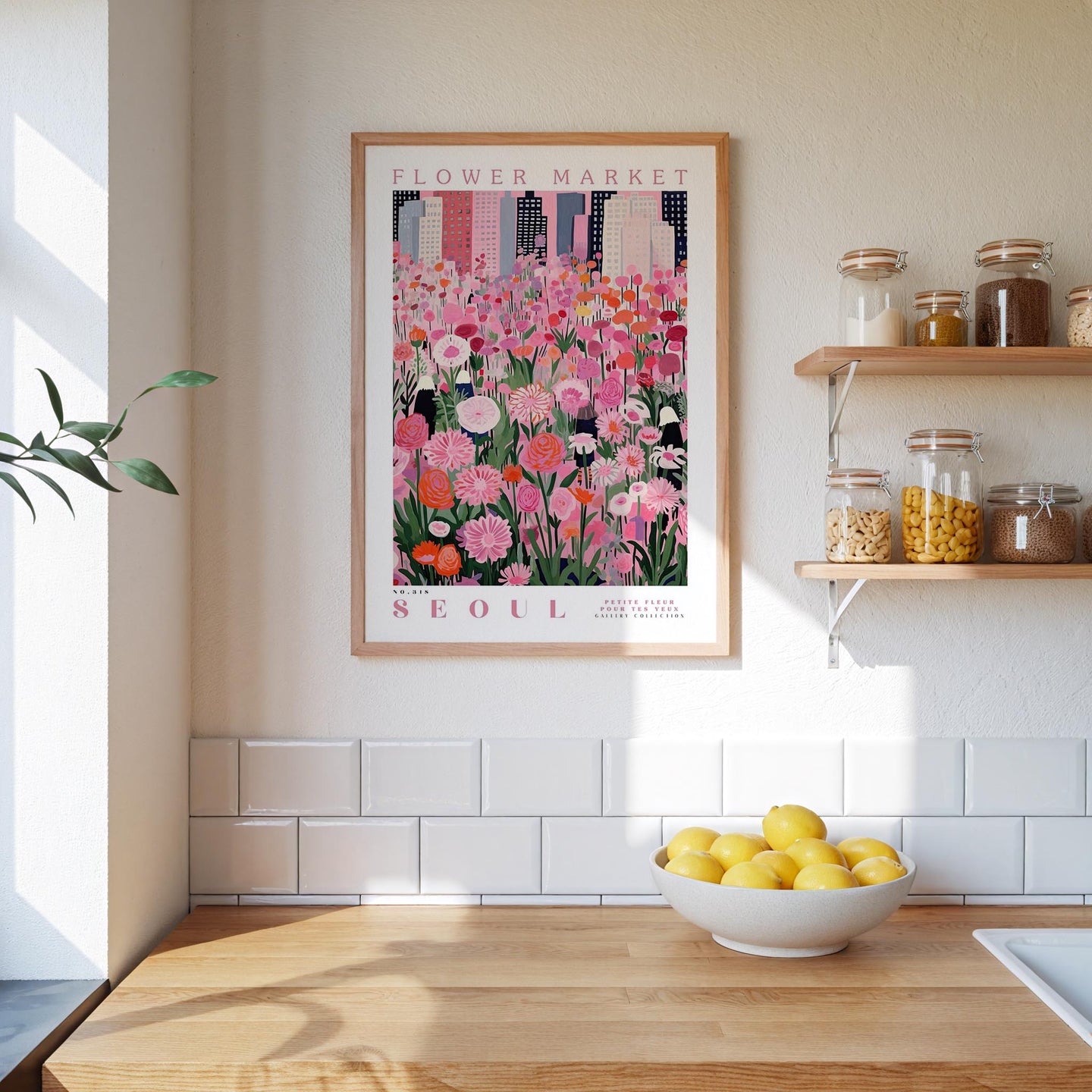 Seoul Flower Market Poster - Poster - Flower Poster
