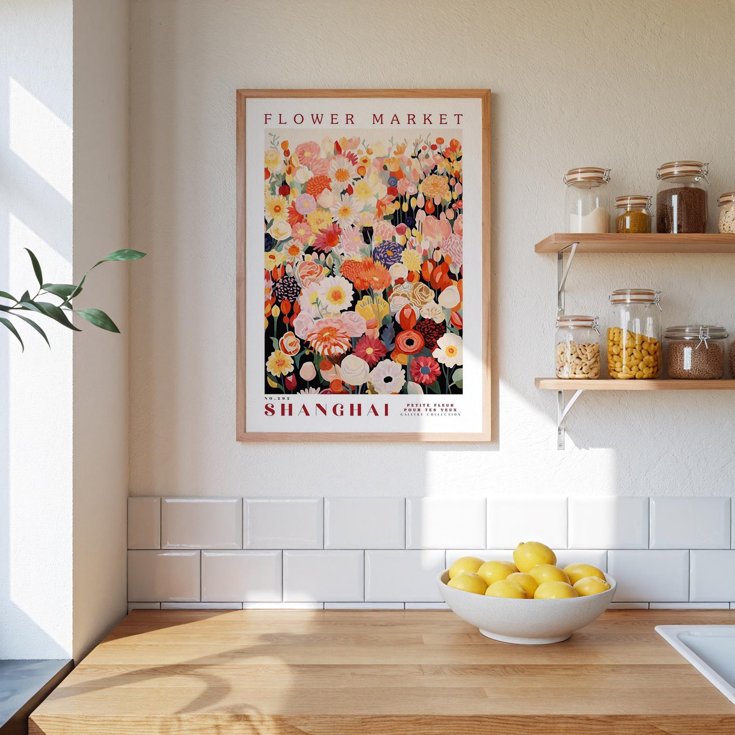 Shanghai Flower Market Poster - Poster - Flower Poster