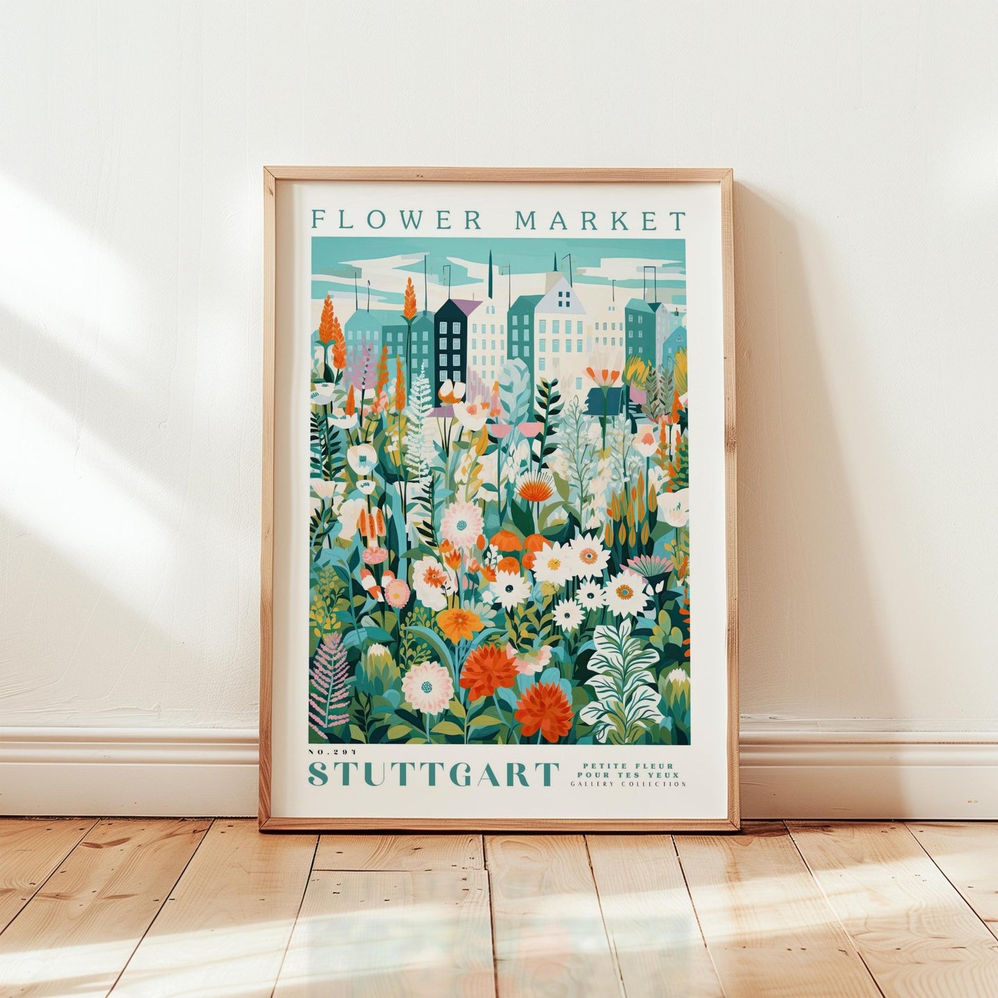 Stuttgart Flower Market Poster - Poster - Flower Poster