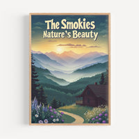 The Smokies Retro National Park Poster - Poster - Enchanted Sights
