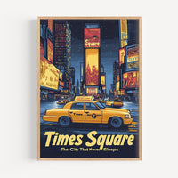 Times Square Retro National Park Poster - Poster - Enchanted Sights