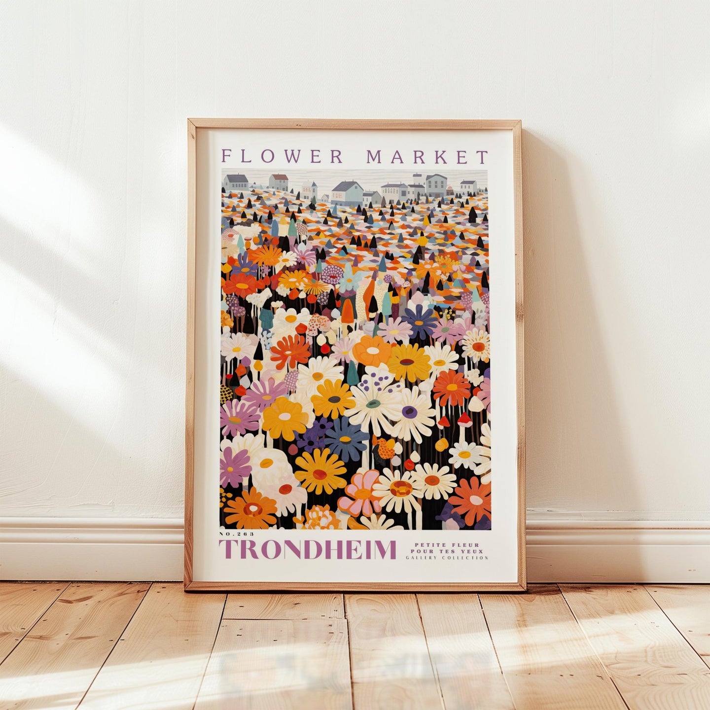 Trondheim Flower Market Poster - Poster - Flower Poster