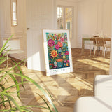 a picture of a painting on a wall in a room