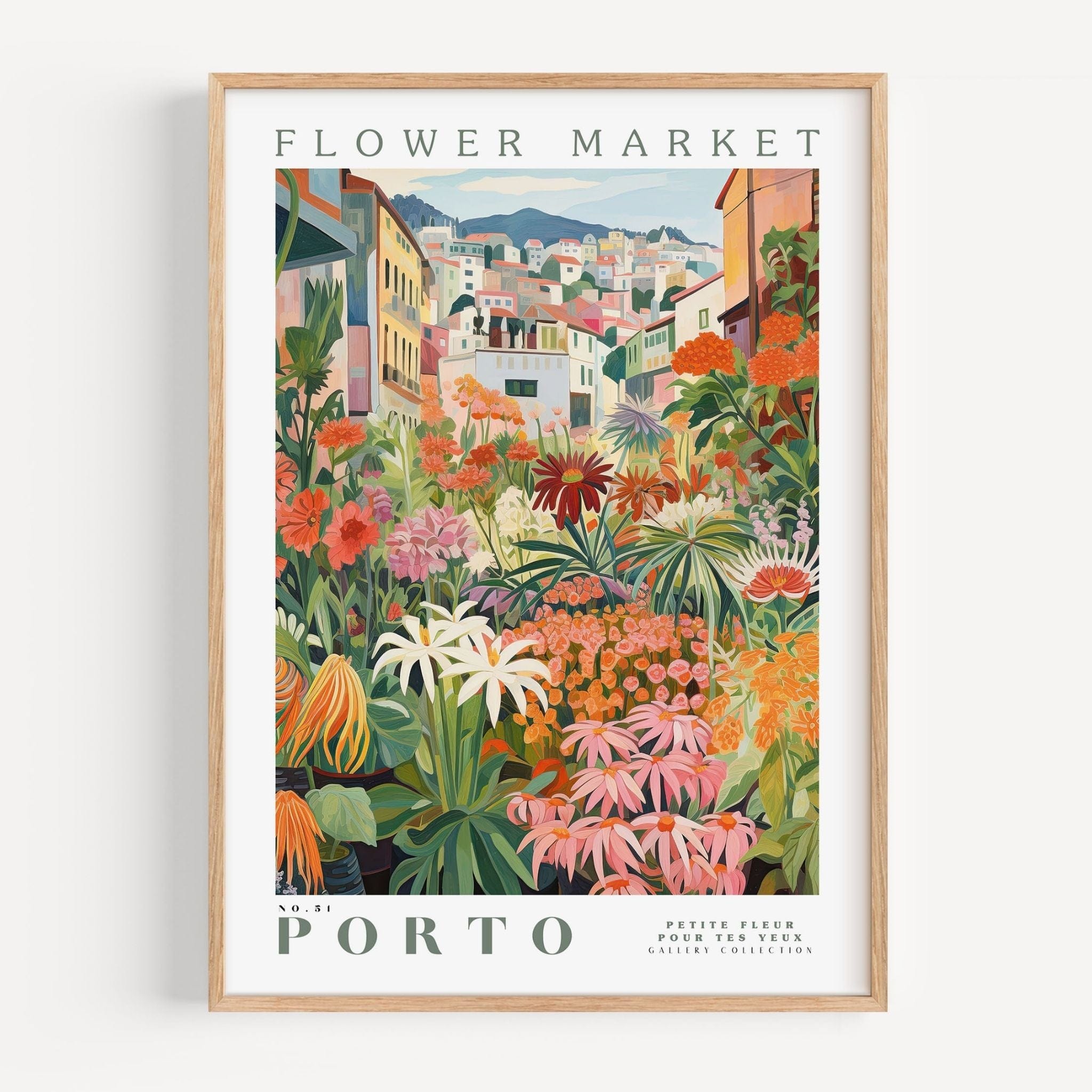 Porto Flower Market Poster