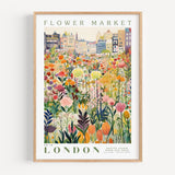 London Flower Market Poster