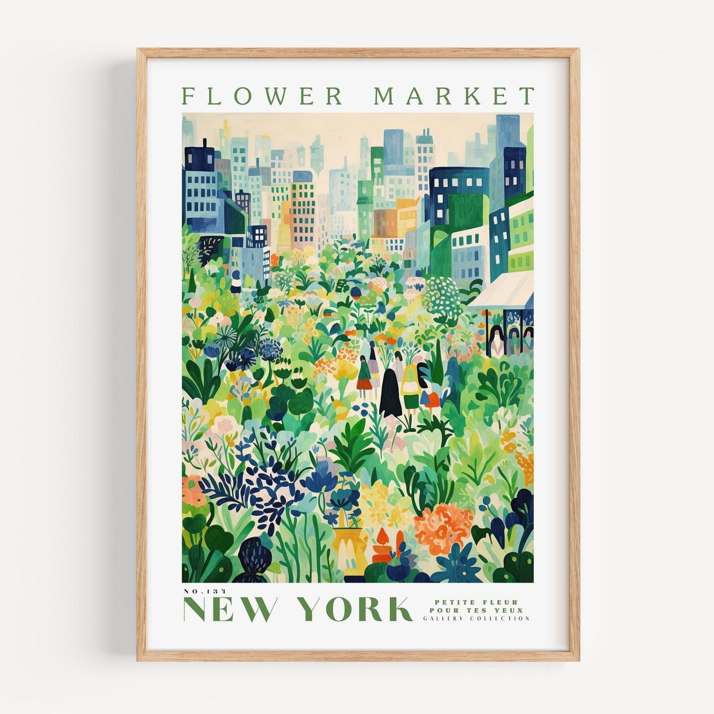 New York Flower Market Poster