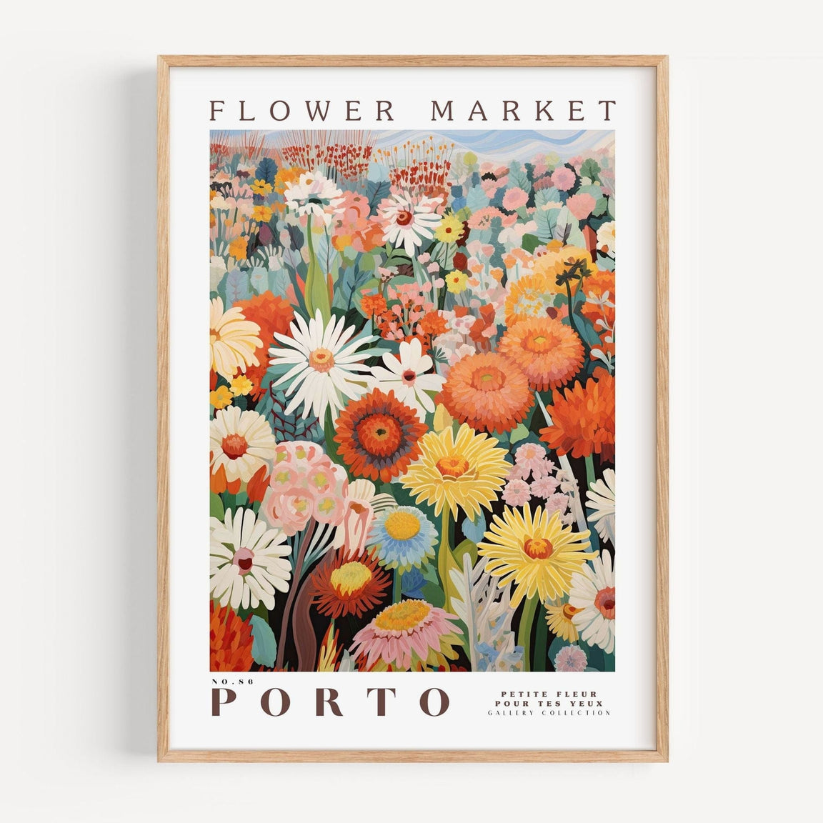 Porto Flower Market Poster