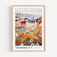 Thorshavn Flower Market Poster