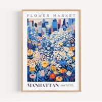 Manhattan Flower Market Poster