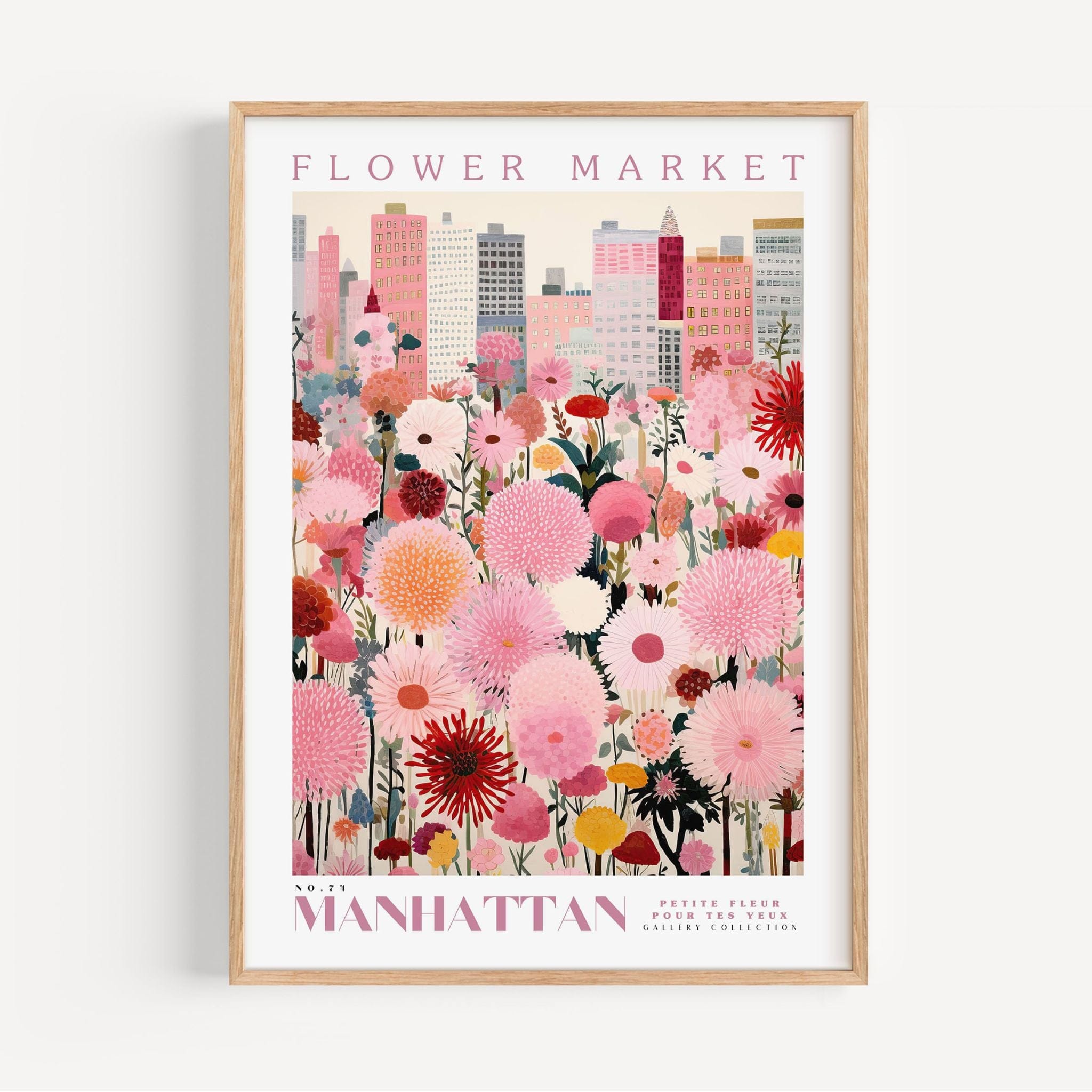 Manhattan Flower Market Poster