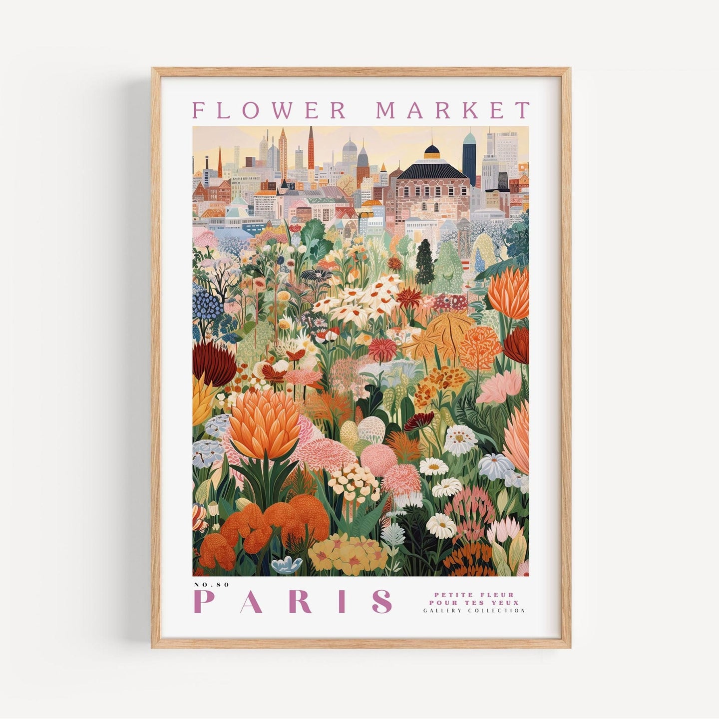 Paris Flower Market Poster