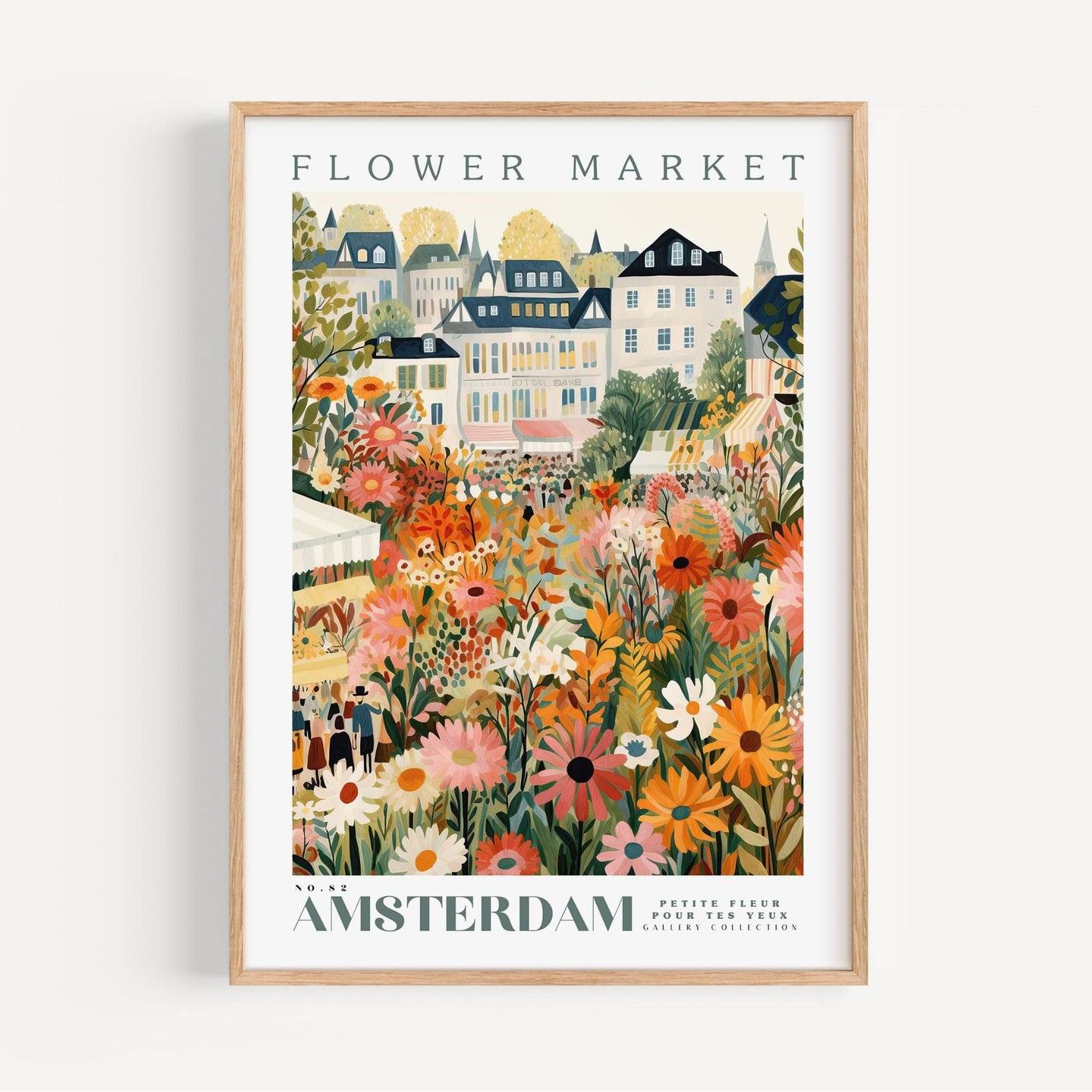 Amsterdam Flower Market Poster