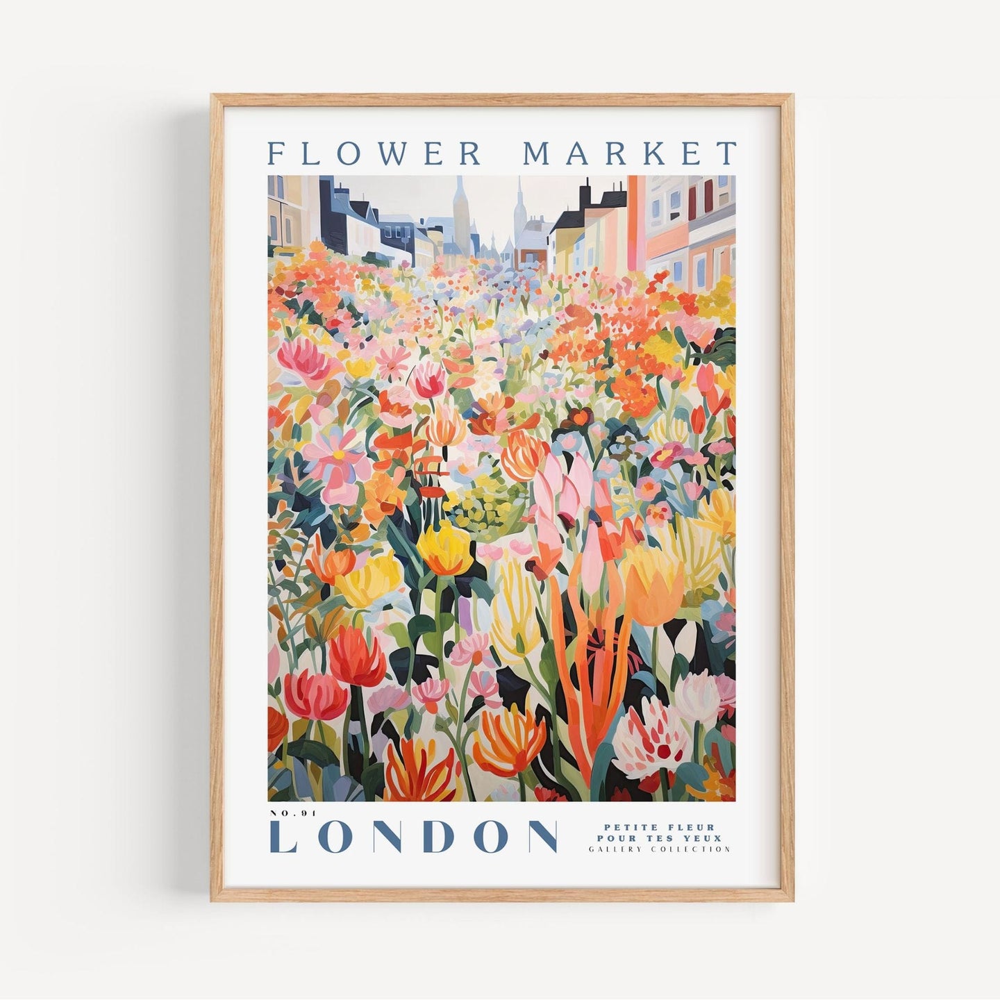 London Flower Market Poster