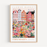 Copenhagen Flower Market Poster