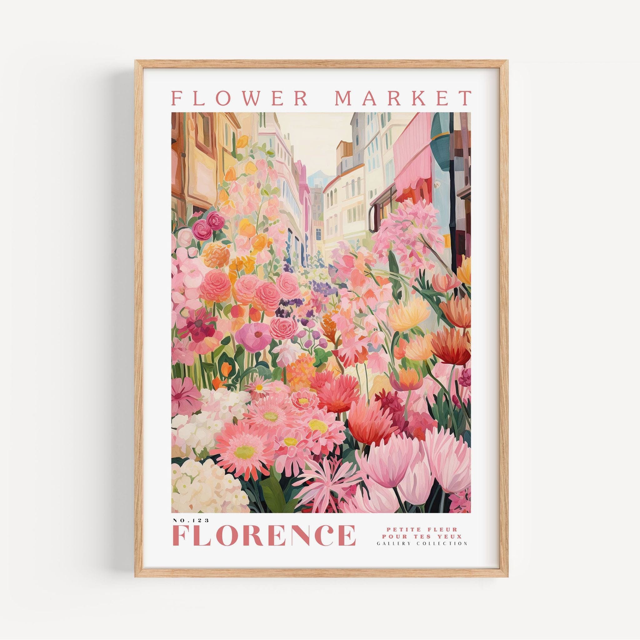 Florence Flower Market Poster