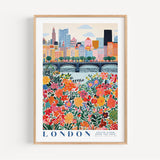 London Flower Market Poster