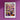 a poster of flowers on a purple wall