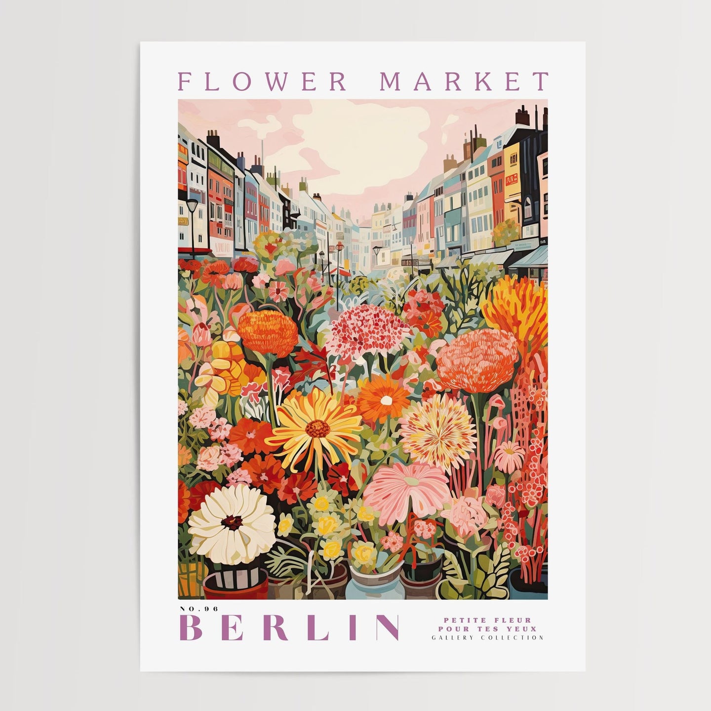 Berlin Flower Market Poster