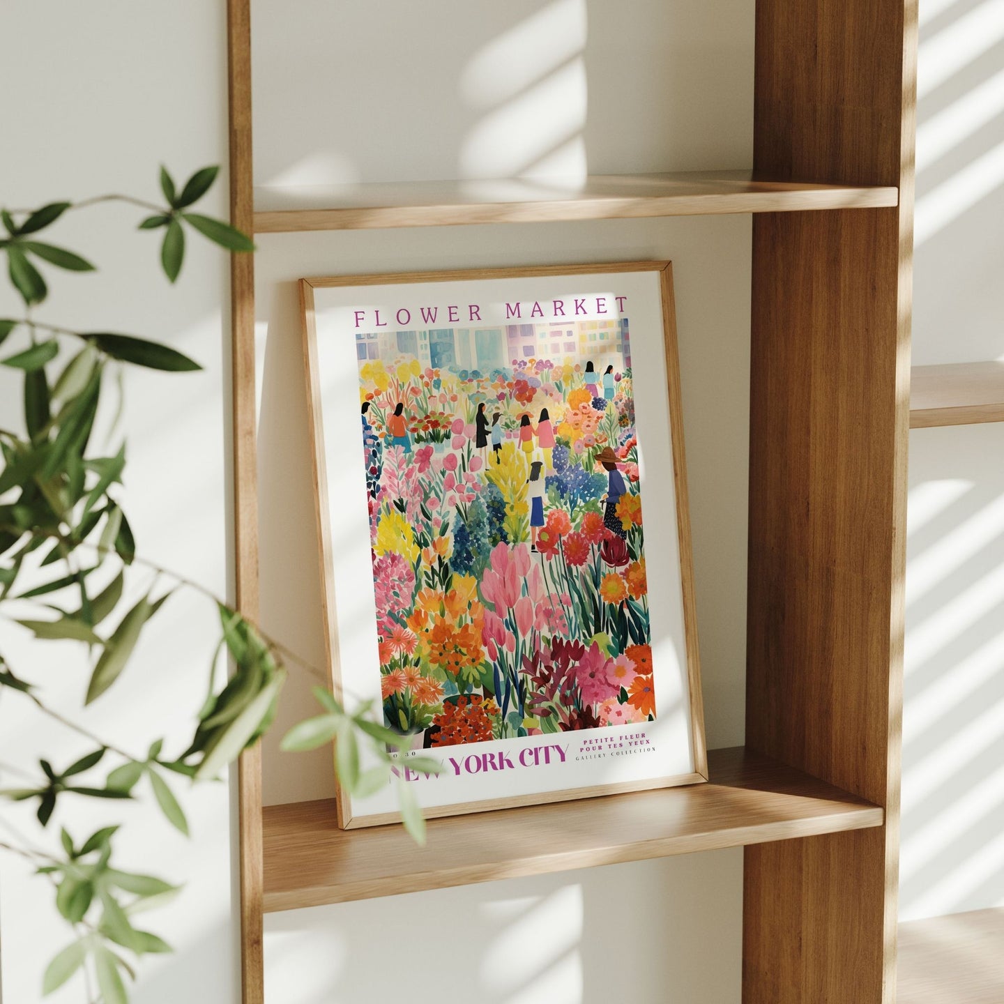 New York City Flower Market Poster