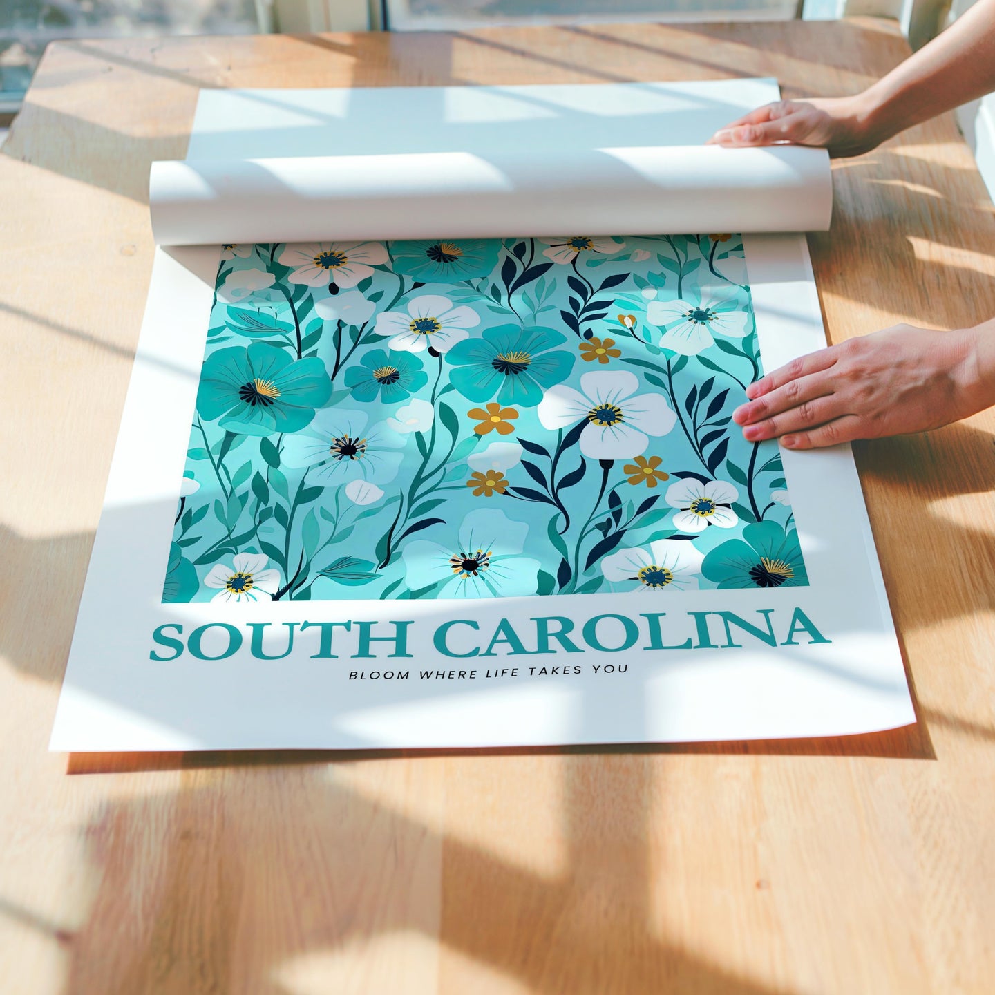 South Carolina Flower Art Print