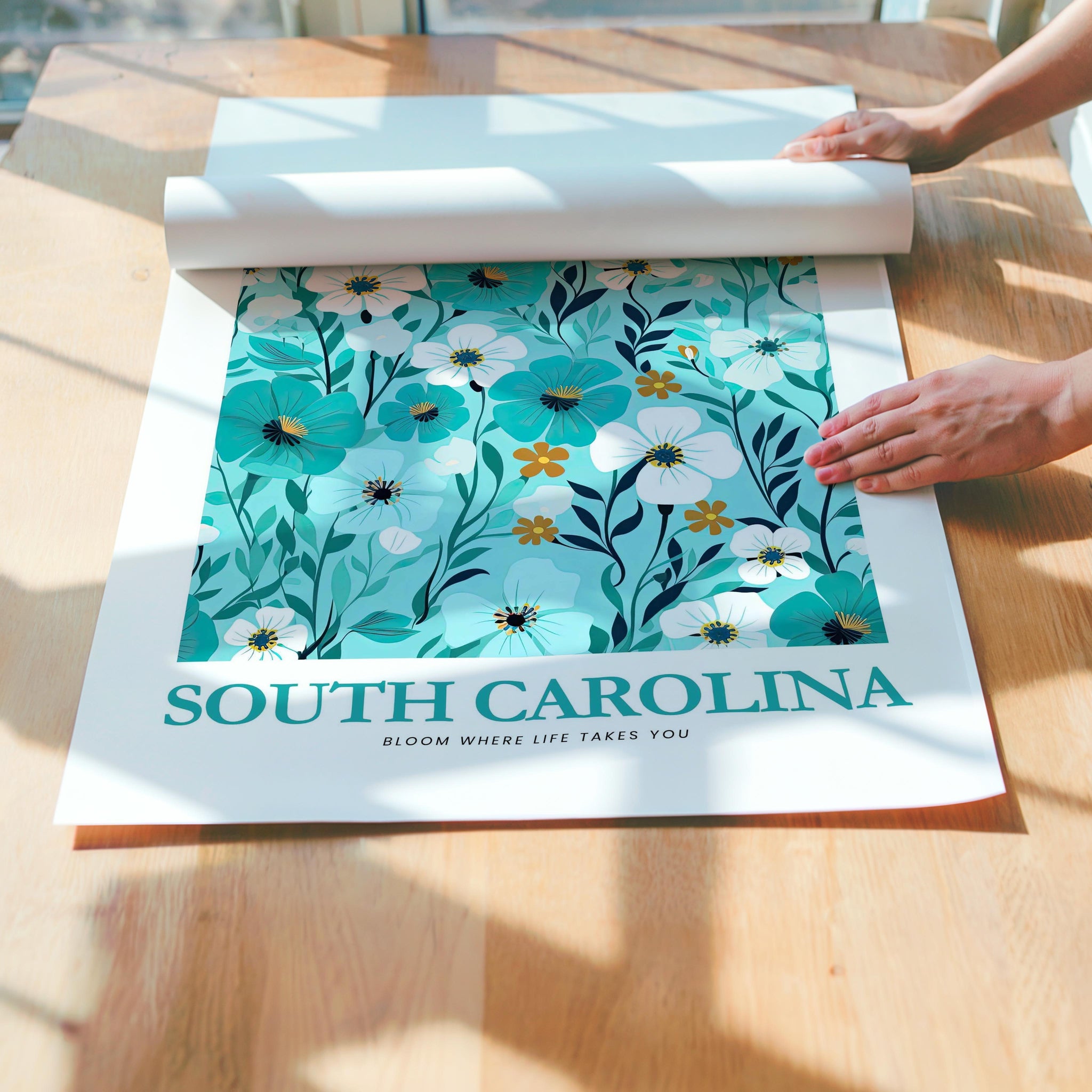 South Carolina Flower Art Print