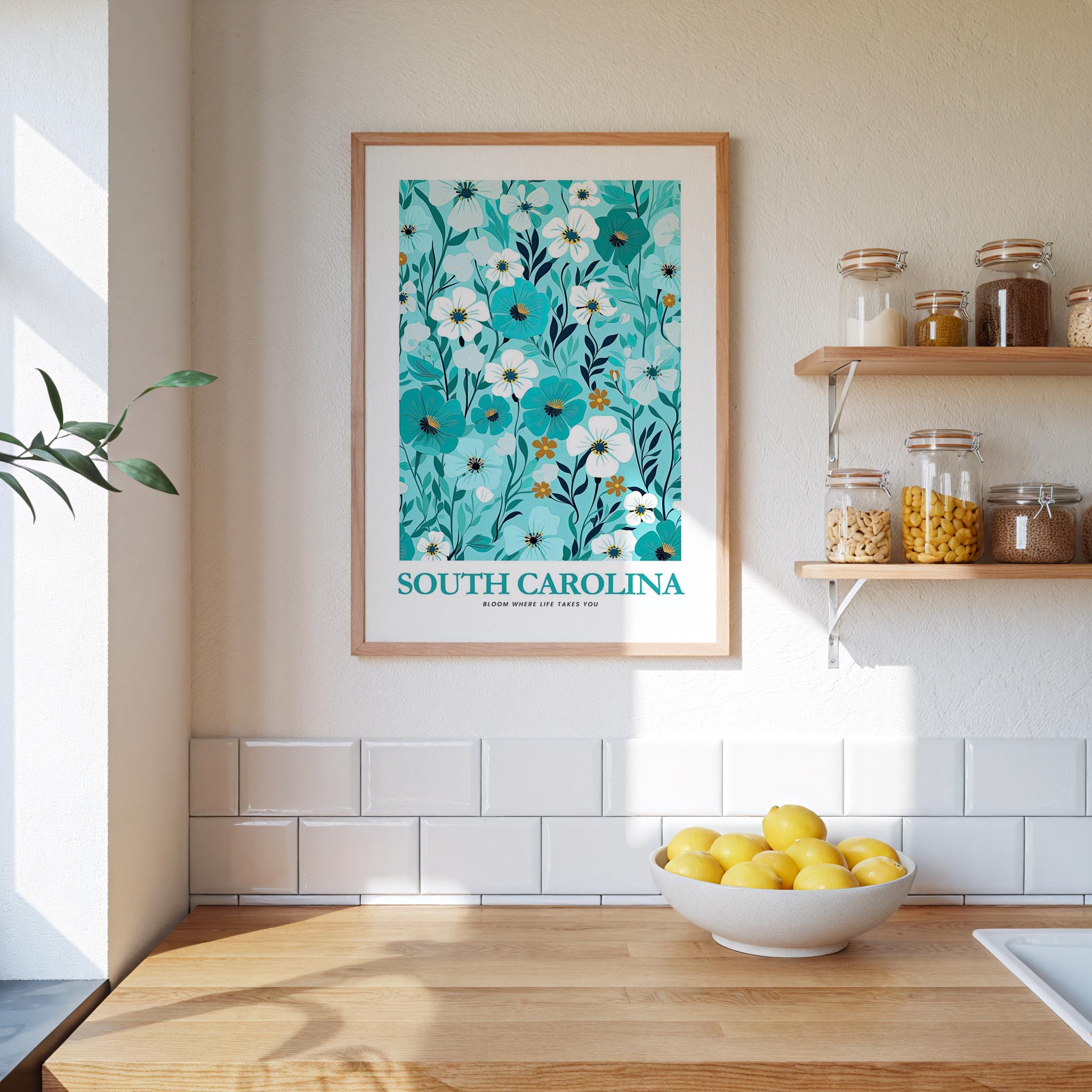 South Carolina Flower Art Print